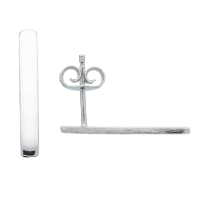Afbeelding van Silver Lining 108.0550.00 oorknoppen zilver zilverkleurig 20mm