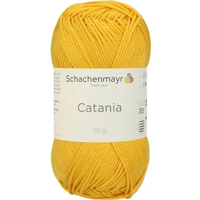 Afbeelding van Schachenmayr Catania 9801210 00208 Handbreigaren, haakgaren, 100% katoen, zon (11,5 x 5,2 6 cm)