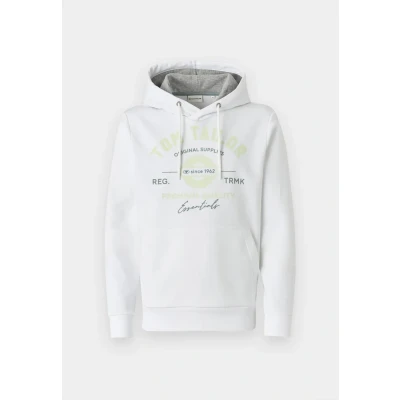Afbeelding van TOM Tailor Hoodie WITH Print Sweater, Heren, Maat: XXL, White