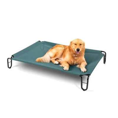 Afbeelding van BestVida Verhoogd hondenbed, 43 x 30 8 inch (medium, groen)