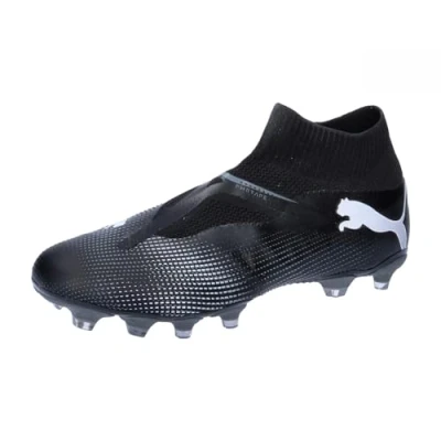 Afbeelding van Puma Future 7 MATCH+ LL FG/AG Voetbalschoenen met kunststof noppen, Heren, Maat: 44.5, Black/white Textiel/ synthetisch