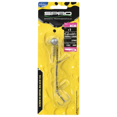 Afbeelding van Spro Screw in Swivel Rig 8cm Treble 13NSB (Lure Lenght 13 18cm) Maat : 20g