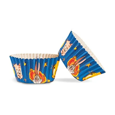 Afbeelding van Dekora 339237 Cupcake vormpjes met Looney Toons design, 50 stuks, papier, Ø 5 x 3 cm