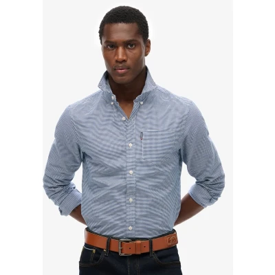 Afbeelding van Superdry Essentials Oxford Overhemd Met Lange Mouwen Blauw 2XL Man