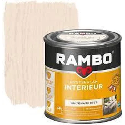 Afbeelding van Rambo Interieur Lak Transparant Mat Whitewash 0777 0,25 liter