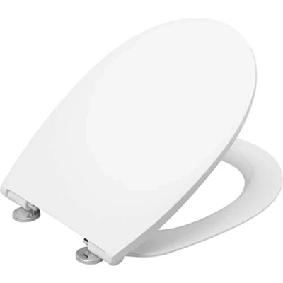 Afbeelding van Cornat Wc bril &quot;Premium 4&quot; Super plat design onderhoudsvriendelijk duroplast Quick up &amp; Clean functie automatische sluiting comfortabele montage van bovenaf/toiletbril/wc deksel /