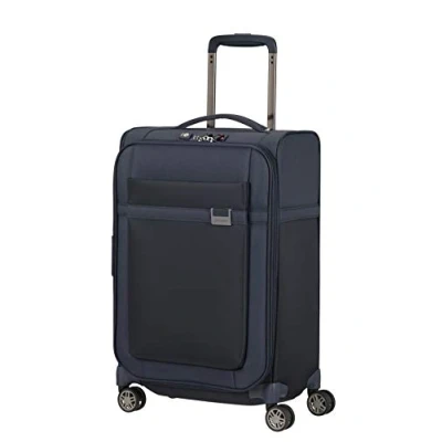Afbeelding van Samsonite Airea Spinner 55 Exp Lenght 35 cm dark blue Zachte koffer