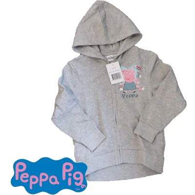 Afbeelding van Peppa Pig Vest zipper hoodie Grijs 110/116