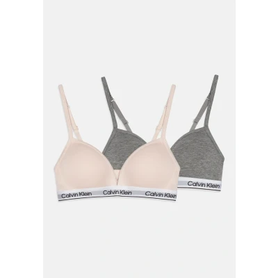 Afbeelding van Calvin Klein Underwear Triangle 2 PACK Bustier voor kinderen, Maat: 164 176, Silver peony/grey heather