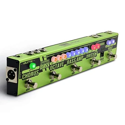 Afbeelding van Valeton Multi Effecten Pedaal Dapper Bass DI Voorversterker Stage Sessie Gigging Gear