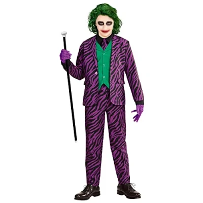 Afbeelding van Joker kostuum Classy Jongen Maat 128 Carnaval Verkleedkleding