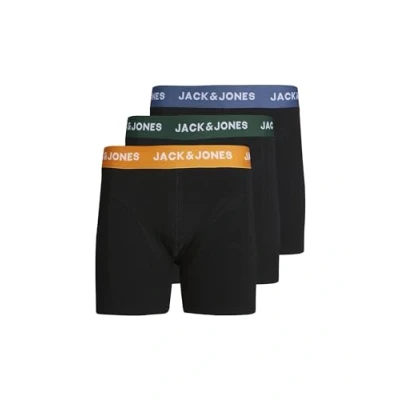Afbeelding van JACK&amp;JONES JUNIOR Jacgab Trunks 3 Pack Jnr Sn, donkergroen/verpakking: zwart zwart, 176 cm