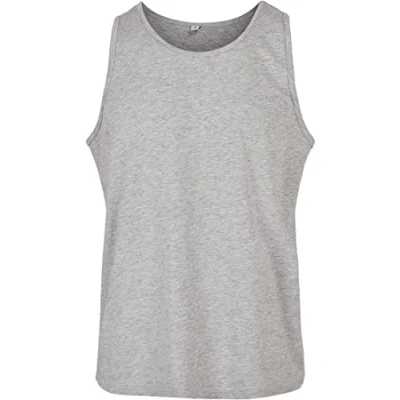 Afbeelding van Herentanktop &#039;Basic&#039; met ronde hals Heather Grey 4XL