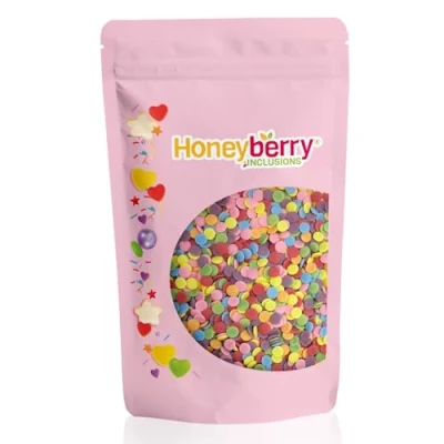 Afbeelding van Natuurlijke Eetbare Kleurrijke Strooisels 200g Cakedecoratie en Suikerstrooisels Perfect voor Bakken, Taarten, Cupcakes, Koekjes Desserts Geproduceerd in de EU (Groot Bonte Confetti)