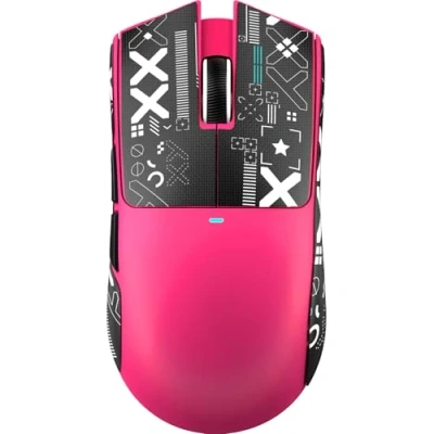 Afbeelding van ATTACK SHARK X11 SE Draadloze Gaming Muis, PixArt PAW3311 Sensor, BT/2.4G Draadloos/Bedraad, 22000 DPI, 65 Uur Batterij, Kantoor en Muis voor Win11/Xbox/PS/Mac (Bessenrood + Tape)