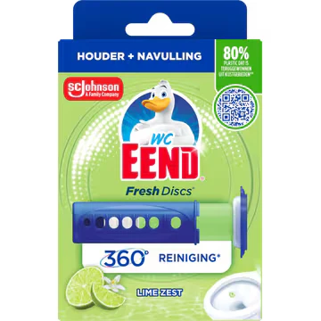 Afbeelding van Wc Eend Fresh Disk Houder Lime, 36 ml