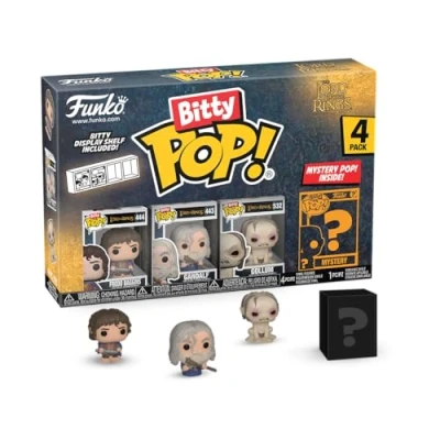 Afbeelding van Funko Bitty Pop!: Lord of The Rings Mini Collectible Toys 4 Pack Frodo Baggins, Gandalf, Gollum &amp; Mystery Chase Figuur (Stijlen kunnen variëren)