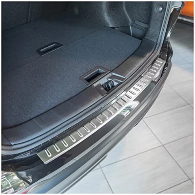 Afbeelding van tuning art BL914 Achterbumperprotector met afschuining voor Nissan Qashqai 2 RVS