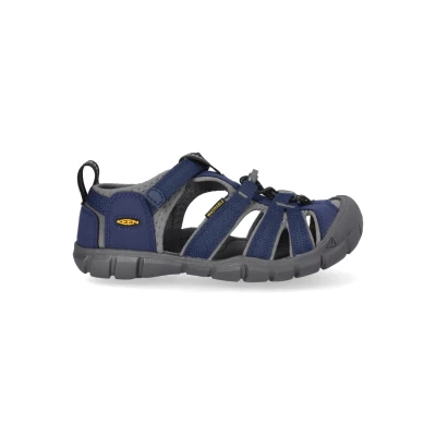 Afbeelding van Keen Seacamp Unisex Outdoorsandalen voor kinderen, Maat: 31, Blue Textiel