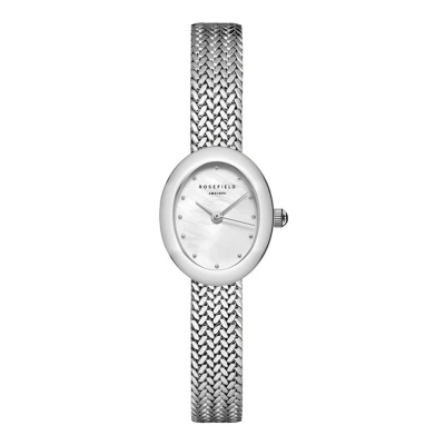 Afbeelding van Rosefield MWSMS M05 Mini Mesh horloge inStock Zilverkleur