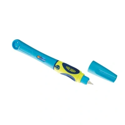 Afbeelding van griffix Neon Fresh Blue, penpunt L, linkshandig, in vouwdoosje