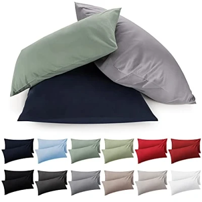 Afbeelding van Blumtal Kussenslopen 2 pack 40 x 80 cm Grijs Superzacht Premium Jersey Kussensloop