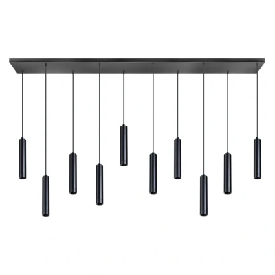 Afbeelding van ETH Hanglamp Miller 10x E27 Zwart
