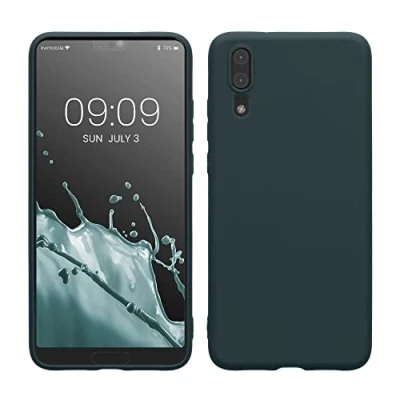 Afbeelding van kwmobile telefoonhoesje geschikt voor Huawei P20 Hoesje smartphone Back cover in leisteen