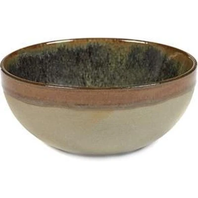Afbeelding van Serax Surface by Sergio Herman Serveerkommen S Ø15cm x H6,5cm Indi Grey 4 stuks
