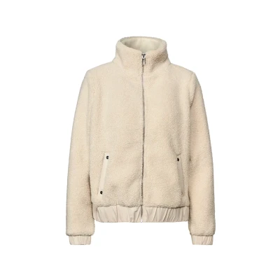 Afbeelding van Street One Fleecejas, Dames, Maat: 40, Beige