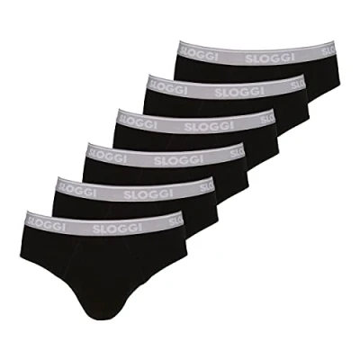 Afbeelding van Sloggi 6ER PACK GO ABC Slip, Heren, Maat: Small, Schwarz