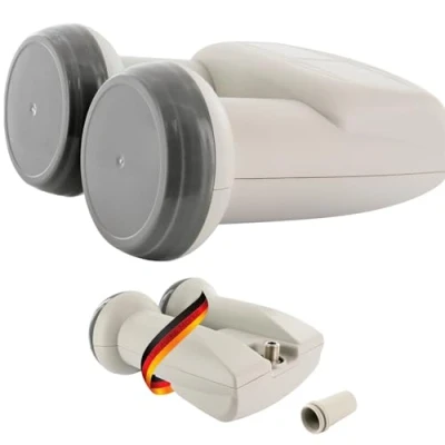 Afbeelding van SCHWAIGER 5071 Monoblock Enkele LNB digitale 1 abonnee 2 LNB&#039;s in één behuizing (dubbele LNB) voor gebruik met een schotelantenne multifeed staat om weerbestendigheid te beschermen