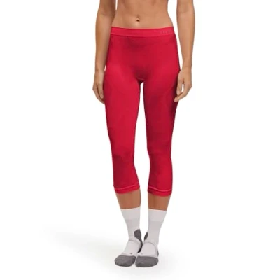 Afbeelding van FALKE Dames baselayer broek Warm 3/4 W TI functioneel materiaal sneldrogend 1 stuk, roze (rood 8644) nieuw milieuvriendelijk, XS