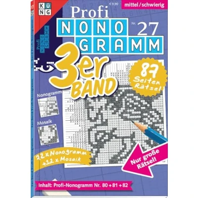 Afbeelding van Profi Nonogramm 3er Band Nr. 27: Rätsel fürs Auge