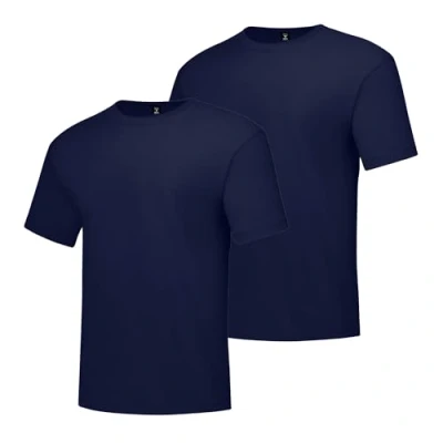 Afbeelding van Beefy T Hanes shirt met korte mouwen (2 stuks) blauw XX Large