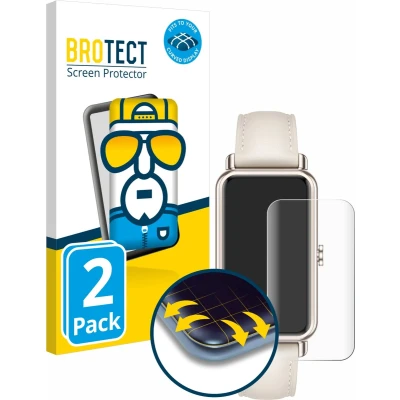 Afbeelding van BROTECT Full Cover Screen Protector voor Huawei Watch Fit mini (2 Stuks) Schermbeschermer, 3D Curved