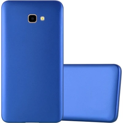 Afbeelding van Cadorabo Hoesje geschikt voor Samsung Galaxy J4 PLUS in METAAL BLAUW Beschermhoes gemaakt van flexibel TPU silicone Case Cover