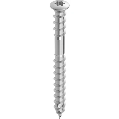 Afbeelding van HECO TOPIX vlonderschroef 5x60mm lenskop RVS deeldraad T20 49158 (Per 200 stuks)