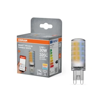 Afbeelding van OSRAM SMART+ WiFi SPECIAL PIN CL 30 LED lamp met retrofit G9 voet, 3,5W, 320lm, 2700K tot 6500K, witlichtfunctie, dimbaar, lange levensduur, eenvoudige installatie, app bedienbaar