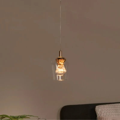 Afbeelding van Lucide BERLIANE Hanglamp Ø 12 cm LED Dimb. 1x4W 2700K Transparant