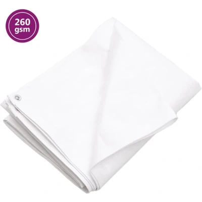 Afbeelding van vidaXL Dekzeil 260 g/m² 3x3 m HDPE wit