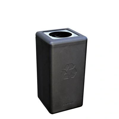 Afbeelding van BrickBin circulaire afvalbak Waste 65 ltr Zwart/grijs