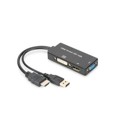 Afbeelding van Digitus AV Converter AK 330403 002 S [HDMI DVI, VGA, DisplayPort] 3840 x 2160 Pixel