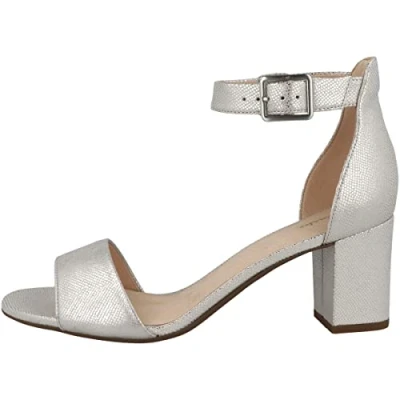 Afbeelding van Clarks dames deva mae pump, Silver metallic, 35.5 EU