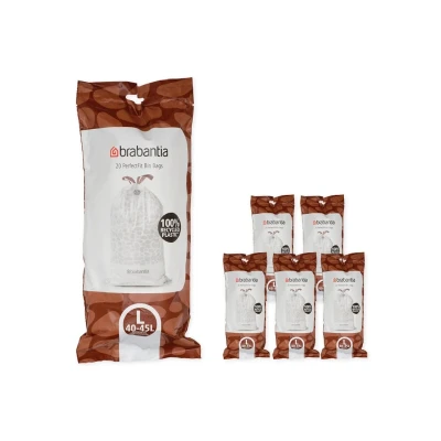 Afbeelding van Brabantia Vuilniszakken Code L 40 45 Liter (120 stuks)