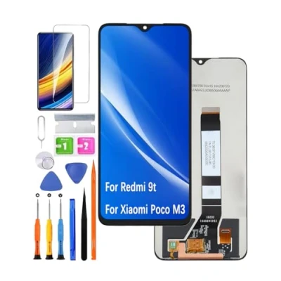 Afbeelding van HLYGZX Vervangend origineel display voor Redmi 9t LCD scherm, Xiaomi Poco M3 display, touch digitizer assembly, reparatieonderdelen kit
