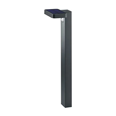 Afbeelding van REALITY ESQUEL Paalverlichting Antraciet incl. 1x SMD 4,5W Bewegingssensor Solar Zonne energie Snoerloos Buitenverlichting IP44
