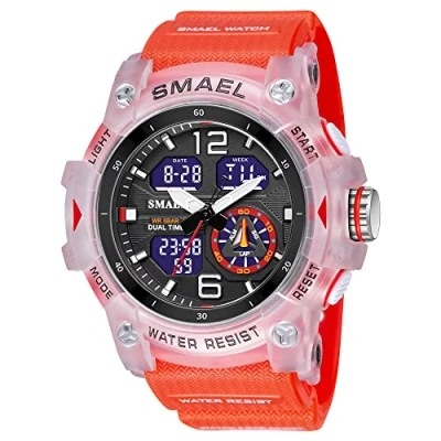 Afbeelding van AIMES Heren Horloges Sport Outdoor Waterdichte Militaire Horloge Analoge Digitale Elektronische Tactische Leger voor Mannen Datum Multifunctionele LED Alarm Stopwatch,