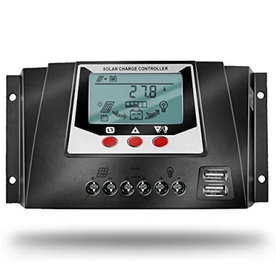 Afbeelding van SolaMr 30A Solar Charge Controller 12V/24V Automatische Identificatie Voltage intelligente Regelaar met LCD Display voor Home System WP3024D