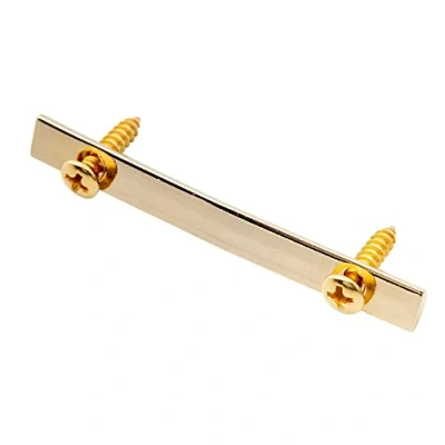 Afbeelding van Musiclily Pro 45mm Messing Snaargeleider String Retainer Bar voor Dubbel Locking Tremolo Brug Systeem, Goud